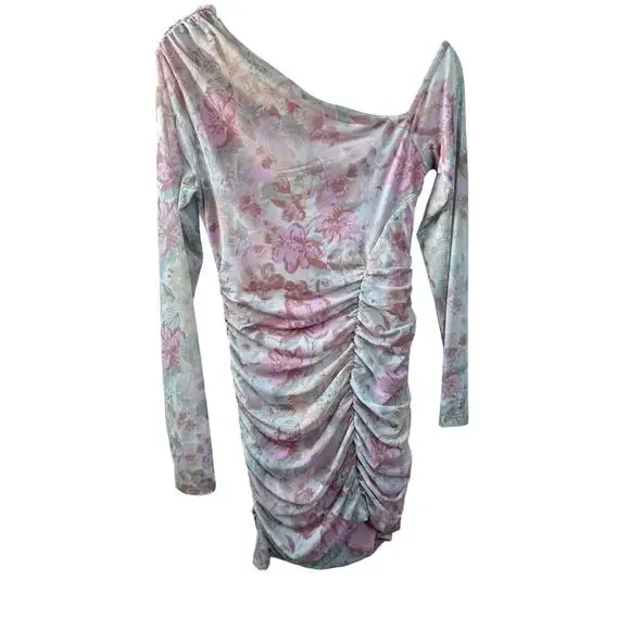 Free People Chloe Mini Dress in Garden Combo Size Small Holiday Party NYE Boho - Picture 4 of 7